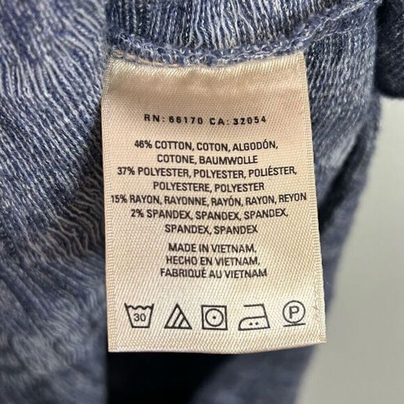 Saturday Sunday Anthropologie Blue Cowl Neck Knit Midi 3/4 Sleeve Dress Size S - Picture 7 of 12